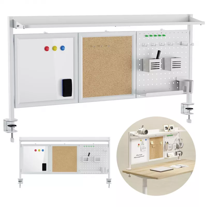 Przegroda biurkowa Ergo Office ER-300 W, szerokość 1250 mm, maks. obciążenie 10 kg