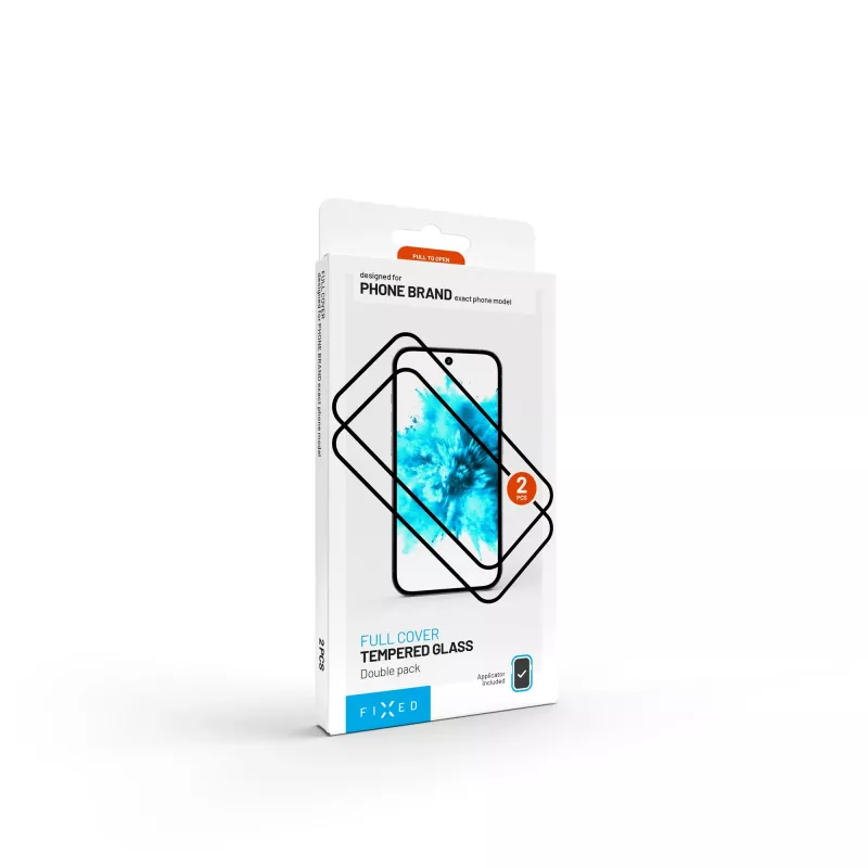 Szkło hartowane FIXED Full Cover 2.5D do Samsung Galaxy S26+ — 2 szt., czarne