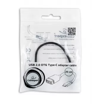 Gembird A-OTG-CMAF2-01 Kabel USB 0,2 m USB C USB A Czarny
