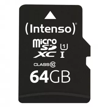 Karta pamięci Intenso 64GB MicroSDXC UHS-I Class 10 3423490