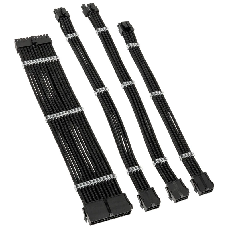 Kolink Core Standard Braided kabel Extension Kit - Jet Czarny