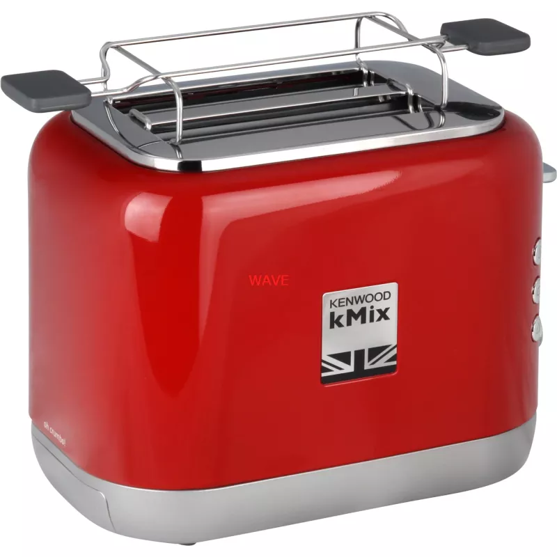 Toster Kenwood TCX751RD 2-kromkowy 900 W, obudowa metalowa, czerwony, 160×272×257 mm