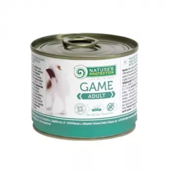 Mokra karma dla psa nature’s protection Adult Game 200 g saszetka — dziczyzna, bez kurczaka, dla psów dorosłych, 200 g