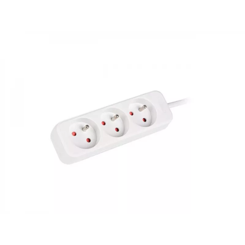LANBERG PS0-03E-0300-W 3M Biały 3X 230V Przedłużacz LANTER KABEL Z PEŁNEJ MIEDZI