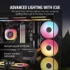 Wentylator Corsair iCUE LINK LX120-R RGB 12 cm Czarny 2400 RPM 3,8 mmH2O