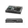 Supermicro SuperServer E300-8D - Serwer - Mini-1U - 1-drogowy - 1 x Xeon D-1518 / 2,2 GHz - RAM 0 MB - bez HDD - AST2400 - GigE, 10 GigE - bez systemu operacyjnego - Monitor: brak