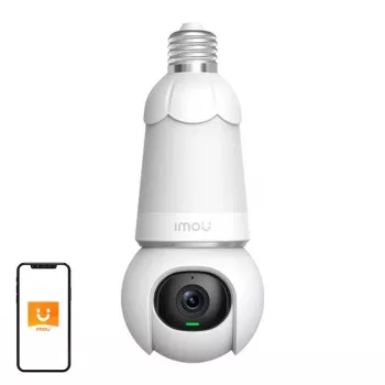Kamera IP monitoringu IMOU IPC-S6DP-5M0WEB-E27 w formie żarówki 5MP, obiektyw 2,8mm, Wi‑Fi, MicroSD do 256GB, noktowizja 30m