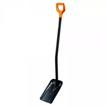 Solidna metalowa łopata Fiskars z uchwytem w kształcie litery D