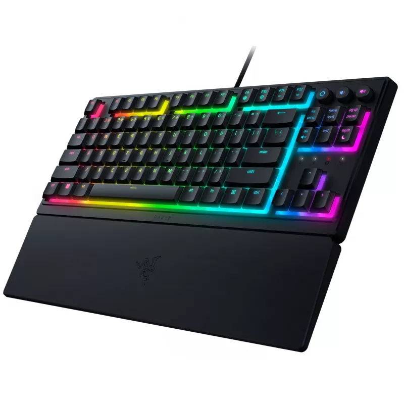 Klawiatura Razer Ornata V3 Tenkeyless dla graczy USB QWERTZ niemiecka czarna