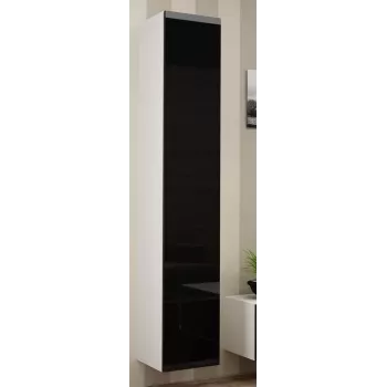 Cama pełna Szafka VIGO '180' 180/40/30 biały/czarny połysk