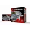 Chłodzenie powietrzne Gembird CPU-HURACAN-X40 — wentylator 90 mm, 800–1600 RPM, obsługa LGA 775, przezroczyste