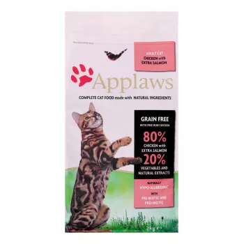 Sucha karma dla kota Applaws kurczak dla dorosłych kotów & Salmon 2 kg — bezzbożowa, 36,5% białka, 16% tłuszczu