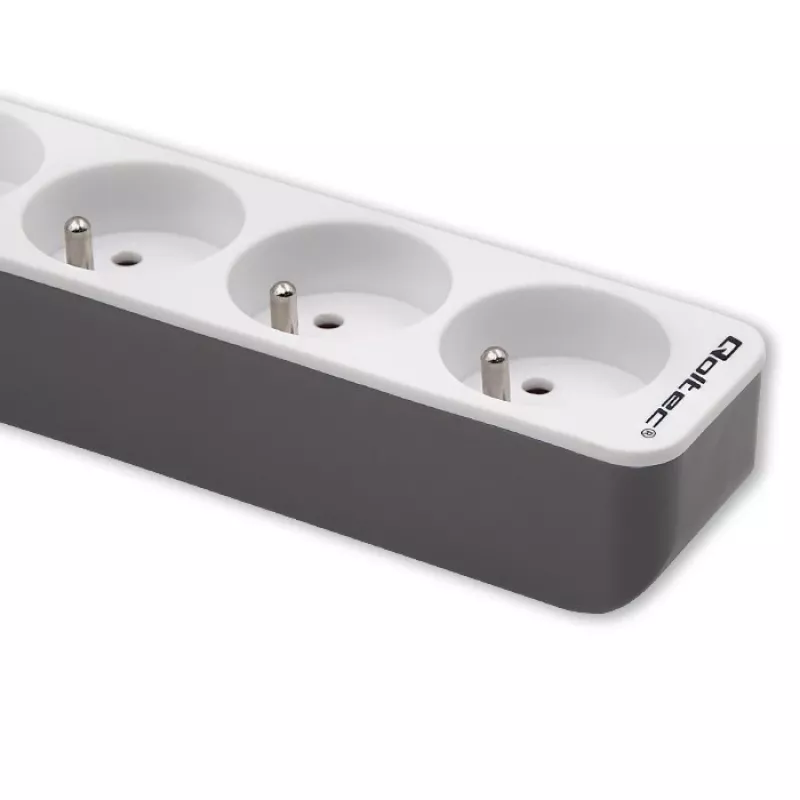 Listwa zasilająca Qoltec 50290 1,8 m, 5 gniazd AC, wewnętrzna, biała
