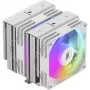 Chłodzenie CPU Silentware Titan RGB biały, dwuwieżowe chłodzenie powietrzne, 265W TDP, 2×120mm PWM ARGB wentylatory