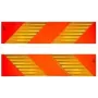 Odbłyśnikowa tablica ostrzegawcza IWH 97609, prostokątna 565×130 mm, zgodna z ECE 70.01
