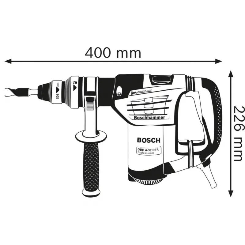 Bosch GBH 4-32 DFR-Set 900 W 760 obr./min