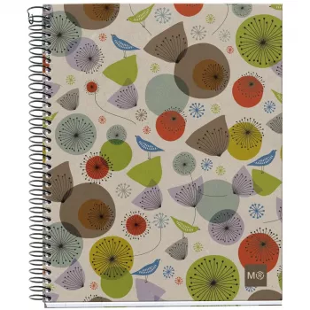 MIQUELRIUS College Notebook Eco Design 4 w linie DIN A5 z marginesem wewnętrznym (A296399)