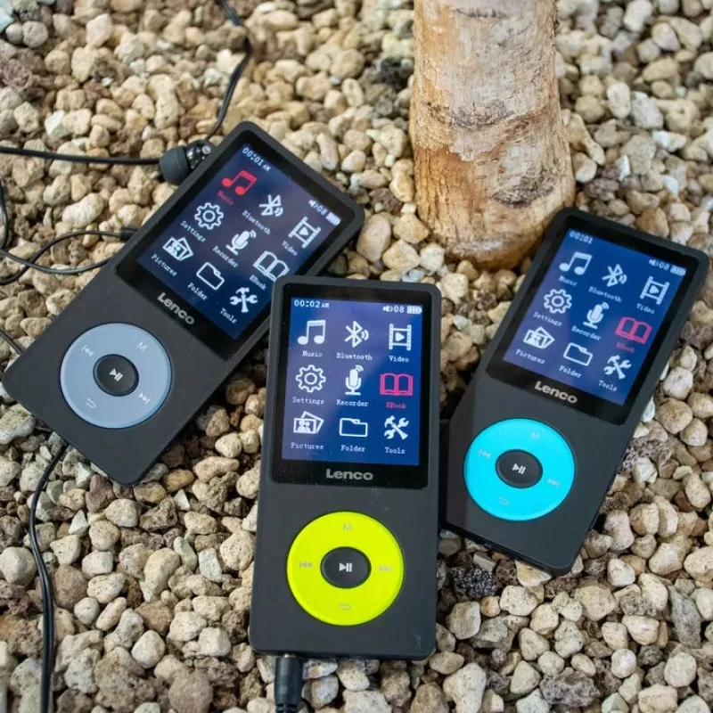 Odtwarzacz MP3 Lenco Xemio-860GN 8 GB Czarny Limonkowy LCD 18h odtwarzania