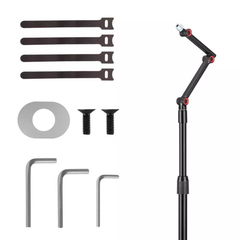 Statyw mikrofonowy MACLEAN MC-337 regulowany 626–1694 mm, udźwig 1 kg