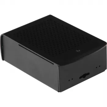 JOY-IT RPI CASE ALU06 - Obudowa do Raspberry Pi 4, Alu, czarna (RB-ALUCASEP4+06)