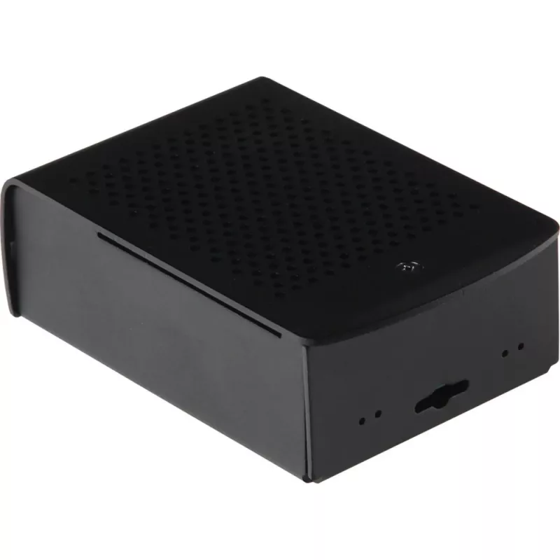 JOY-IT RPI CASE ALU06 - Obudowa do Raspberry Pi 4, Alu, czarna (RB-ALUCASEP4+06)