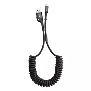 Kabel Baseus Lightning sprężynowy 1m 2A (czarny)