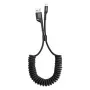 Kabel Baseus Lightning sprężynowy 1m 2A (czarny)