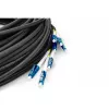 DIGITUS Vorkonfektionierte Fibre Optic Universal Breakout kabel, Singlemode OS2, 8 Fibres, LC/UPC - LC/UPC