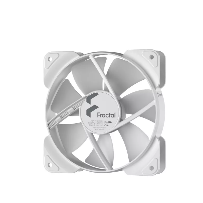 Fractal Design Aspect 12 RGB PWM 120mm Wentylator Obudowy - Biały