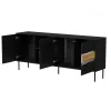Cama INSERTO 3D1W komoda 190x40x80 czarny + LED