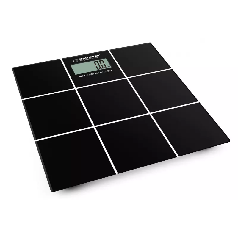 Waga łazienkowa osobista Esperanza EBS004 - elektroniczna, 180 kg, czarne szkło