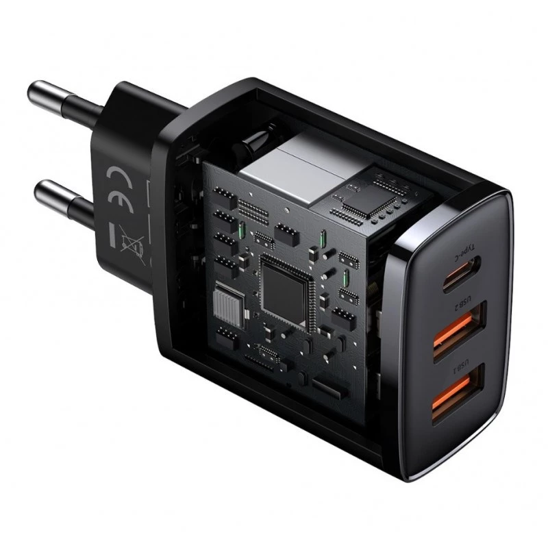 Baseus 30W USB Charger QC PD3.0 Type C PD Szybkie ładowanie telefonu dla iPhone 17 16 15 14 13 12 Pro Max Xiaomi Samsung