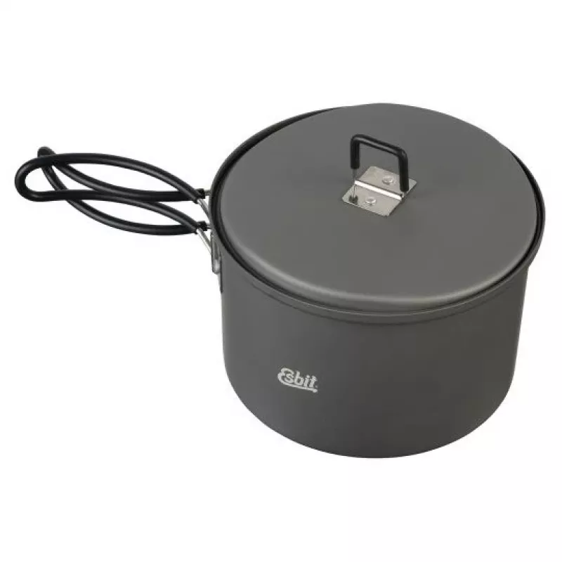 Zestaw kuchenny ESBIT z palnikiem alkoholowym, aluminium 1,5 L, Ø15,4 cm, wys. 115 mm, czarny