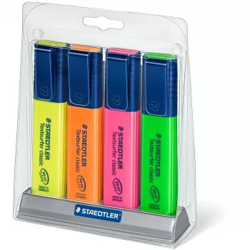 Marker Staedtler Textsurfer classic 364 Chisel tip zielony pomarańczowy Pink żółty