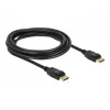 Kabel DisplayPort Delock — DisplayPort (wtyk) do DisplayPort (wtyk) — 3 m — zatrzaskowy — czarny