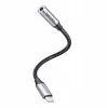 Adapter audio Vention Lightning na 3,5 mm BMBHA, przewodowy adapter Lightning na 3,5 mm z kablem 0,1 m, szary