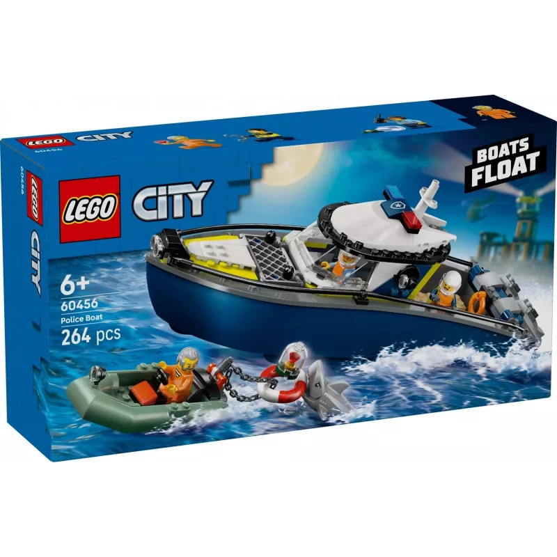 LEGO CITY 60456 Pościg policyjny na łodzi