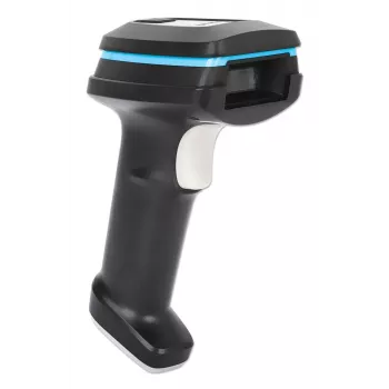 Manhattan 2D Long Range LED Barcode Scanner, USB, 450mm głębokość skanowania, maks. światło otoczenia 100 000 luksów (światło słoneczne), obsługuje symbologie - 1D (21 wersji) i 2D (10 wersji), kabel skanera RJ45 do USB 1,8 m (najpopularniejszy typ, czyli USB-A), czarny, 3 lata gwarancji