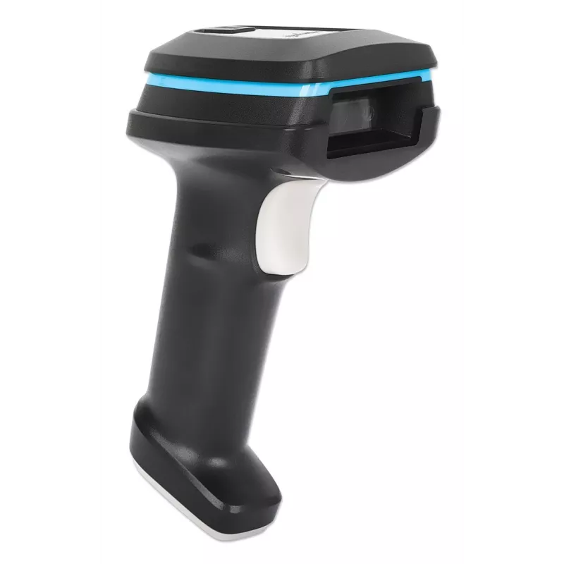 Manhattan 2D Long Range LED Barcode Scanner, USB, 450mm głębokość skanowania, maks. światło otoczenia 100 000 luksów (światło słoneczne), obsługuje symbologie - 1D (21 wersji) i 2D (10 wersji), kabel skanera RJ45 do USB 1,8 m (najpopularniejszy typ, czyli USB-A), czarny, 3 lata gwarancji