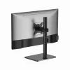 Wolnostojący uchwyt biurkowy GEMBIRD MS-D1ST-03 z pełnym zakresem ruchu do monitorów 17–32 cale, stal, czarny, VESA 75x75–100x100, 9 kg
