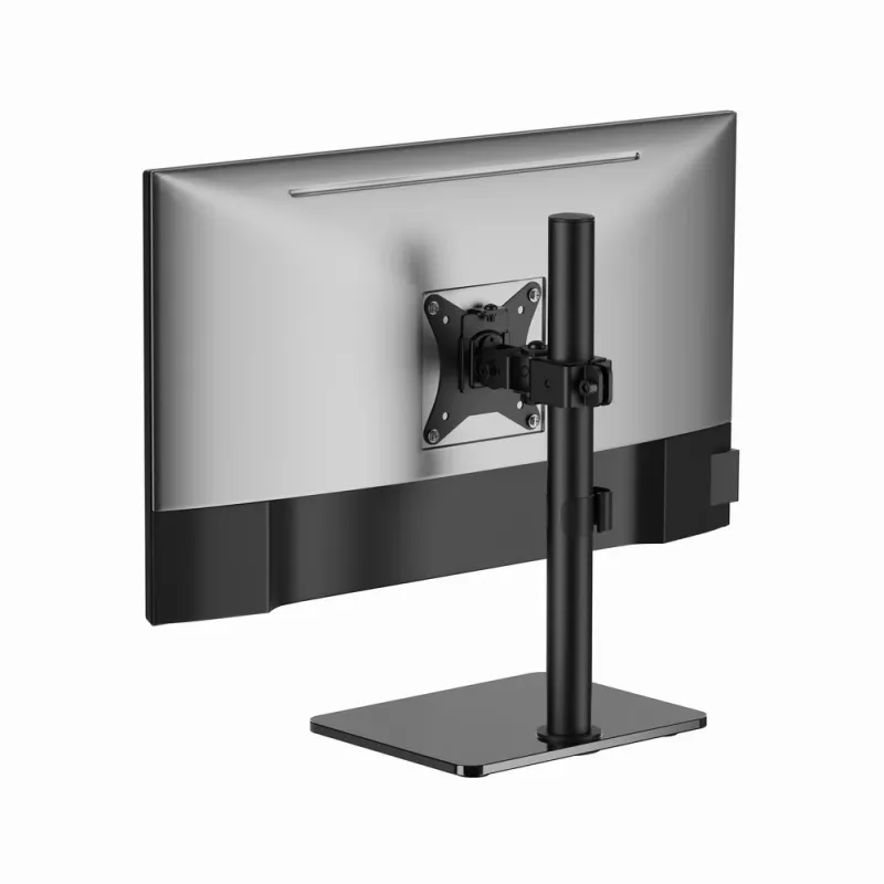 Wolnostojący uchwyt biurkowy GEMBIRD MS-D1ST-03 z pełnym zakresem ruchu do monitorów 17–32 cale, stal, czarny, VESA 75x75–100x100, 9 kg