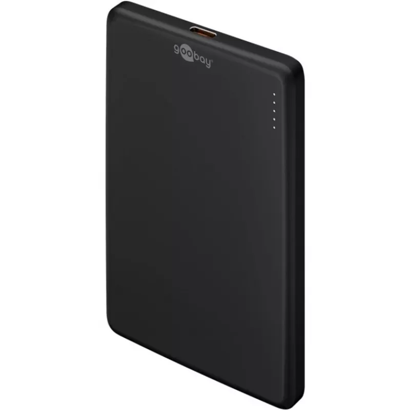 Goobay Magnetyczny Bezprzewodowy Power Bank | 70182 | 5000 mAh | USB-C | Czarny