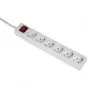 Hama 00108833 listwa przeciwprzepięciowa Biały 6 gniazd AC 230 V 5 m