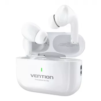 Zestaw słuchawkowy Vention Echo Lite E11 True Wireless Stereo (TWS), Bluetooth, otwarte ucho, zasięg 10 m, USB-C, biały
