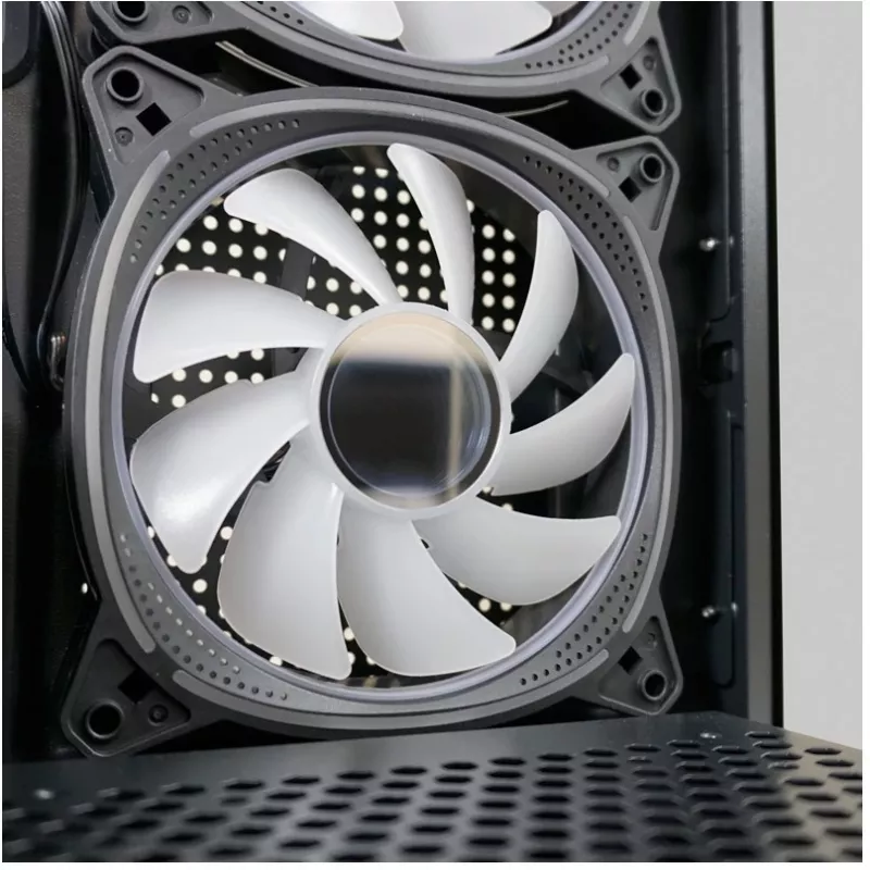 Obudowa LC-Power MidiTower 715B czarna USB3.2/Audio bez zasilacza SEAMLESS_X (LC-715B-ON)
