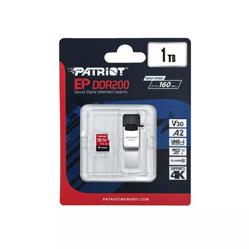 Karta pamięci Patriot Memory EP DDR200 1TB MicroSDXC 160/120 MB/s (PEF1TEP33MCX)