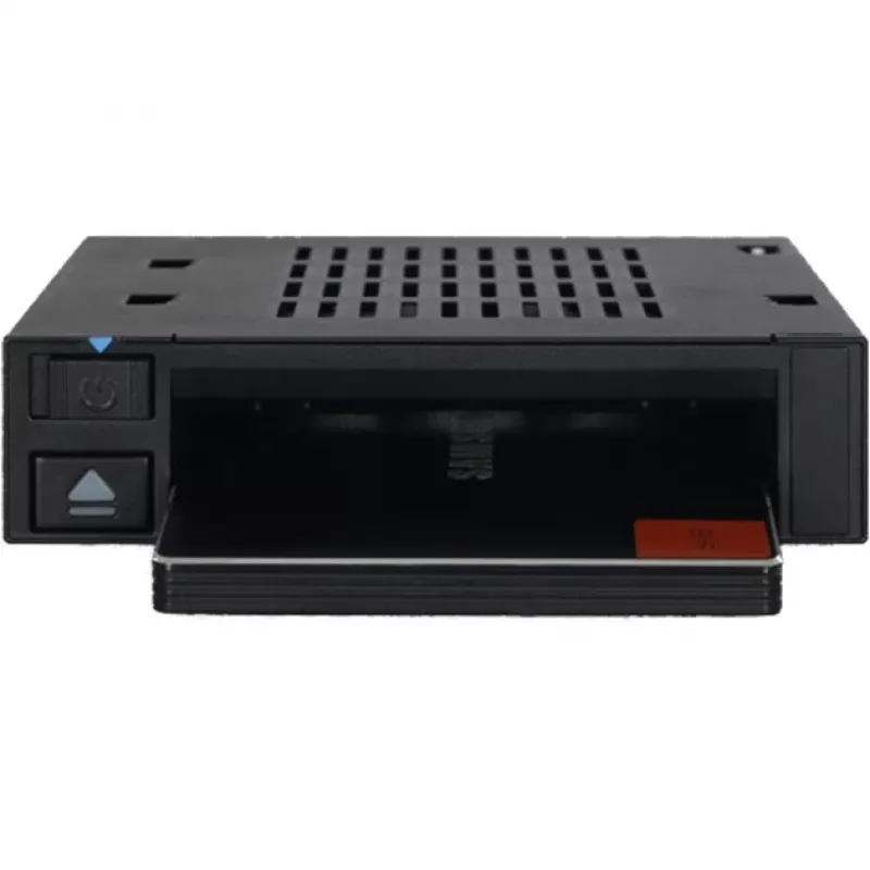 ICY DOCK - MB521SP-B - 2.5 Single Bay SAS/SATA HDD/SSD Dock in 1x 3,5 Front-Einbauschacht Hot-Swap Wechslerahmen mit EIn/Aus Schalter und Auswurftaste