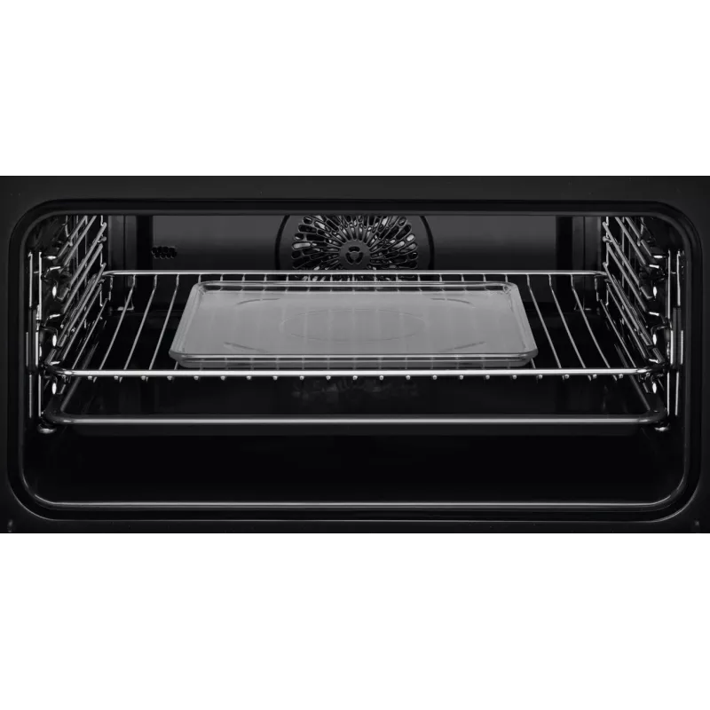 Piekarnik do zabudowy Electrolux EVL6E49X, kompaktowy 45 cm, metal, czarny, CombiQui