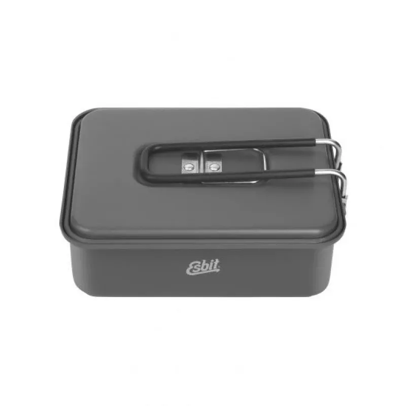 ESBIT Komplet naczyń na paliwo stałe Garnek 1.1 L Aluminium, Czarny