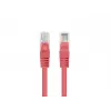 Kabel sieciowy LANBERG PCF6-20CC-0025-R Cat6 U/UTP RJ-45 do RJ-45 0,25 m Czerwony, CCA, 250 MHz
